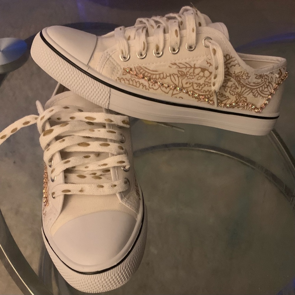 Custom Canvas Kicks - Women’s Size 8